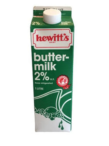 Hewitt’s Buttermilk 1L Carton - White Lily Diner